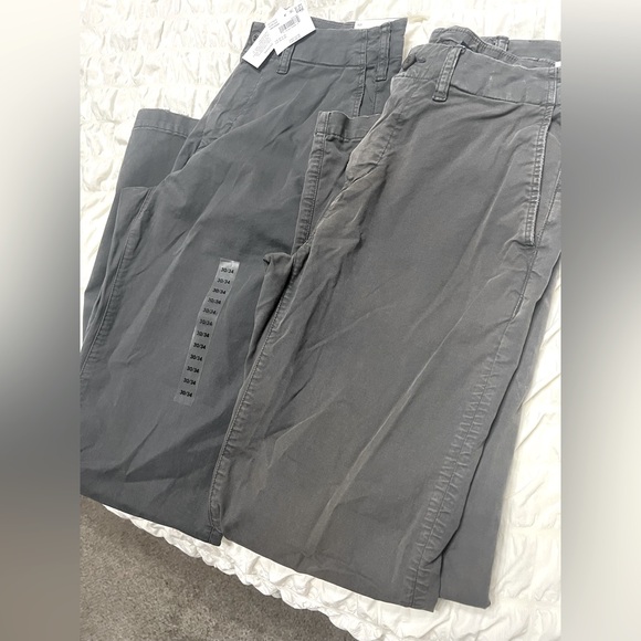 NWT american eagle men’s lived in grey khaki pants flex size 30/34 - Picture 1 of 4